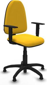 Sedia da ufficio Piqueras y Crespo modello B1D01RT, colore giallo