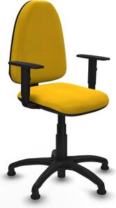Sedia da ufficio Piqueras y Crespo modello B1D01RT, colore giallo