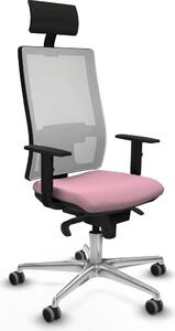 Sedia da ufficio Horna Piqueras y Crespo, modello 1D086G1, colore rosa