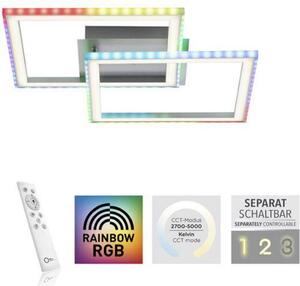Lampada da soffitto a LED, dimmerabile, telecomando, L 44,5 cm
