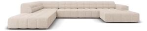Divano angolare beige (angolo sinistro/"U") Chicago - Cosmopolitan Design