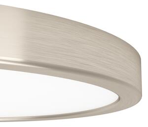Eglo 901382 - LED RGBW dimmerabile plafoniera con vetro fumé FUEVA-Z LED/14,3W/230V 27,8cm IP44 cromo