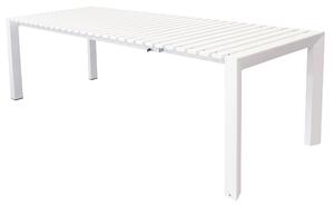 BRUNO - tavolo con struttura in alluminio verniciato bianco o antracite