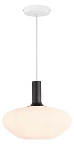 Nordlux - Lampadario a sospensione con filo ALTON 1xE27/60W/230V bianco/nero/ottone