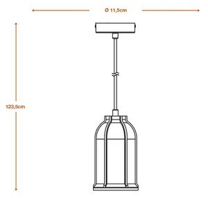 LEDVANCE Lampada a sospensione Concrete Simes, cemento, grigio scuro