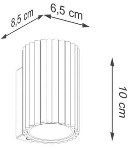 Brilagi - Lampada da parete a LED CRESTO 1xGU10/10W/230V 10 cm rossa