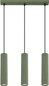 Sollux SL.1613 - Lampadario a sospensione con filo KARBON 3xGU10/10W/230V verde