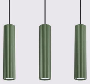 Sollux SL.1613 - Lampadario a sospensione con filo KARBON 3xGU10/10W/230V verde