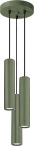 Sollux SL.1614 - Lampadario a sospensione con filo KARBON 3xGU10/10W/230V verde