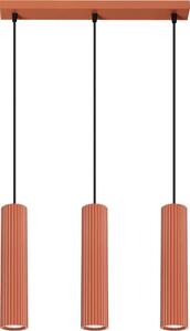 Sollux SL.1632 - Lampadario a sospensione con filo KARBON 3xGU10/10W/230V rosso