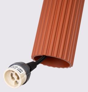 Sollux SL.1633 - Lampadario a sospensione con filo KARBON 3xGU10/10W/230V rosso