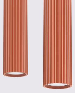 Sollux SL.1631 - Lampadario a sospensione con filo KARBON 2xGU10/10W/230V rosso
