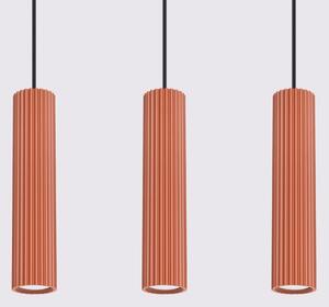 Sollux SL.1632 - Lampadario a sospensione con filo KARBON 3xGU10/10W/230V rosso