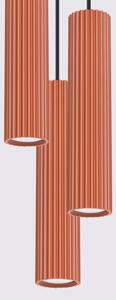 Sollux SL.1633 - Lampadario a sospensione con filo KARBON 3xGU10/10W/230V rosso