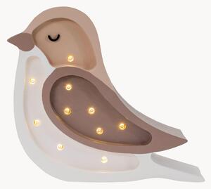 Lampada a LED per cameretta dei bambini fatta a mano con funzione timer e telecomando Bird Mini, luce regolabile