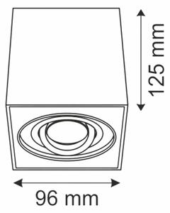 Luce Spot HADAR Q1 1xGU10/10W/230V nero