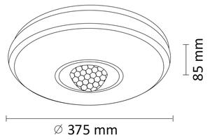 Plafoniera LED RGB Dimmerabile MAGIC DISCO LED/18W/230V + telecomando