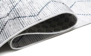 Tappeto moderno grigio chiaro con un motivo semplice Larghezza: 80 cm | Lunghezza: 150 cm
