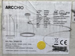 Arcchio - Lampadario LED a filo PIETRO 2xLED/45W/230V