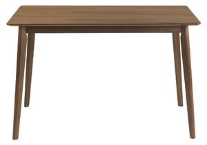 Tavolo da pranzo rettangolare in legno scuro noce L120 cm ELION