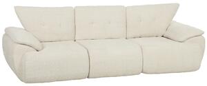 HOMCOM Divano 3 posti modulare in chenille con seduta extra larga e profonda, 260 cm | Aosom Italy