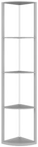 HOMCOM Lampada da terra LED dimmerabile a 5 livelli con ripiani, RGB e telecomando, Grigio | Aosom Italy