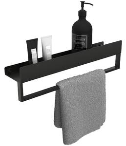 Mensola da bagno SF01 45cm black matt