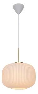 Lampada a sospensione Nordlux, Milford, dimmerabile, Bianco, Soggiorno, Vetro