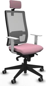 Sedia da ufficio Piqueras y Crespo, modello 4B066G2, colore rosa