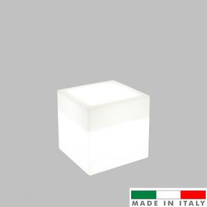 Cubo Illuminabile 40x40xH40cm, E27 Colore Bianco