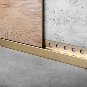 Pannello frontale per piatto doccia 130cm Brush Gold