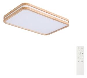 Brilagi - Lampada LED dimmerabile MOLINA SQUARE LED/54W/230V rovere 60x40 cm + telecomando