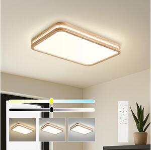 Brilagi - Lampada LED dimmerabile MOLINA SQUARE LED/54W/230V rovere 60x40 cm + telecomando