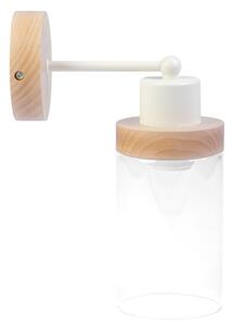 Lampada da parete WOODNEST 1xE27/15W/230V pino/crema