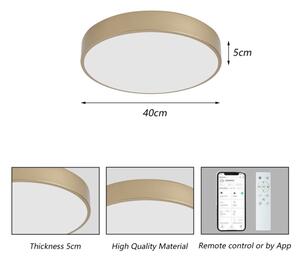 Brilagi-LED Lampada dimmerabile POOL SMART LED/48W/230V 40 cm Wi-Fi Tuya dorata + telecomando