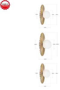 Set da 3 applique SUNPLISS 1x G9/10W/230V oro/crema