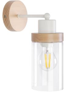 Lampada da parete WOODNEST 1xE27/15W/230V pino/crema