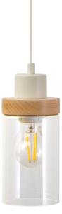 Lampadario a cavo WOODNEST 3xE27/15W/230V pino/crema