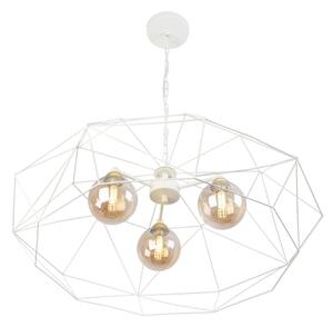 Lampadario a catena DEXA 3xG9/10W/230V crema/oro/beige fumé