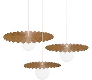 Set di 3 lampadari a cavo SUNPLISS, 1xG9/10W/230V, oro/crema