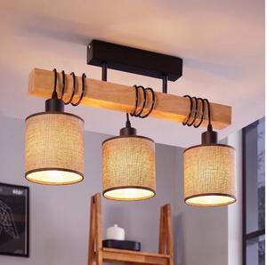 Brilagi - Lampada a plafone NUBILA 3xE27/60W/230V pino/marrone