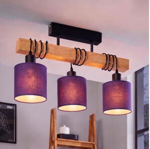 Brilagi - Lampadario a plafone NUBILA 3xE27/60W/230V pino/viola