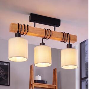 BRILAGI - Lampadario a plafone NUBILA 3xE27/60W/230V pino/crema