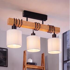 Brilagi - Plafoniera NUBILA 3xE27/60W/230V pino/bianco
