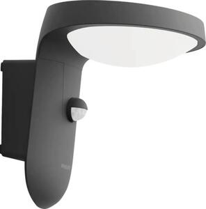 Applique a LED per esterni Philips 8719514476837 Tyla 9W 820lm 2700K antracite con sensore di movimento