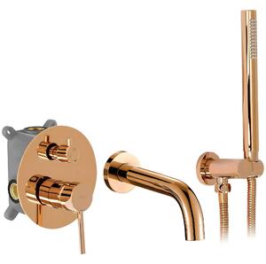 Rubinetto da vasca da incasso Rea Lungo Copper + BOX