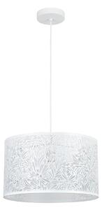Lampadario Natura Frella bianco in ferro, D. 38 cm, L. 120 cm, INSPIRE