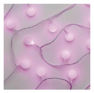 Catena LED da esterno natalizia 40xLED/9m IP44 rosa