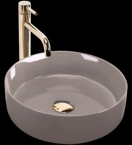 Lavabo da appoggio Rea Sami Beige Shiny