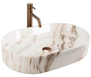 Lavabo da appoggio Rea Nadia 60 Marrone